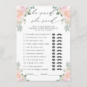 彼は、彼女はシャンパンのフローラパーティーゲームと言った エンクロージャーカード (正面)