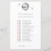 彼は、彼女はディスコボールブライダルシャワーゲームと言った (正面)