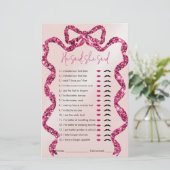 彼は、彼女はピンクボウブライダルシャワーゲームと言った (スタンド正面)