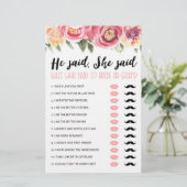 彼は、彼女はブライダルシャワーまたはヘンのパーティーゲームと言った (スタンド正面)