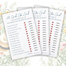 彼は、彼女はブライダルシャワーゲームと言った