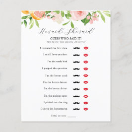 彼は、彼女はブライダルシャワーゲームと言った