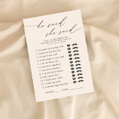 彼は、彼女はブライダルシャワーパーティーゲームと言った エンクロージャーカード