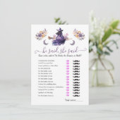 彼は、彼女は魔女ヒッチブライダルシャワーゲームと言った 招待状 (スタンド正面)