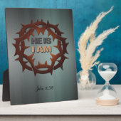 彼は、私はポスターのプラークである フォトプラーク (側面)