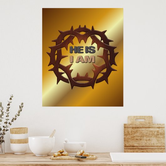 彼は、私は ポスター (キッチン)