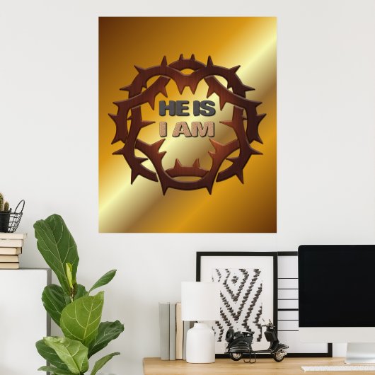 彼は、私は ポスター (ホームオフィス)