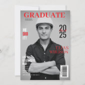 彼はit雑誌のエンジニアリング写真卒業 招待状 (正面)