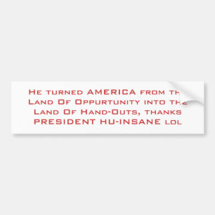 彼はOppurtunityの土地からのアメリカを…回しました バンパーステッカー