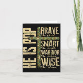 彼はPカモ宗教的父の日クリスチャンパパ カード (正面)