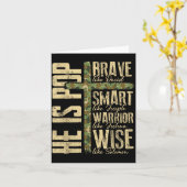 彼はPカモ宗教的父の日クリスチャンパパ カード (黄色い花)