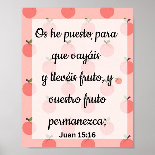 彼はPara Que Vayais Y Deis Frutoポスターを購入した。 ポスター (正面)