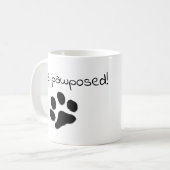 彼はpawposed! コーヒーマグカップ (正面左)
