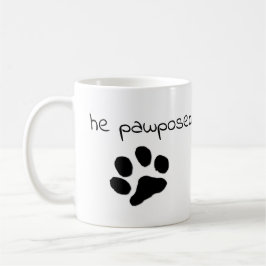 彼はpawposed! コーヒーマグカップ