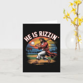 彼はRizzen Easter Jesusのシ救ャツ宗教的Chである カード (黄色い花)