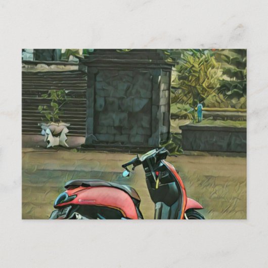 彼へのバイクギフト ポストカード (正面)