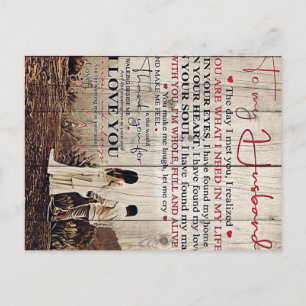 彼への手紙   夫へのクールなギフト 案内ポストカード