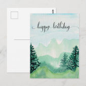 彼への水彩ポストカード, 水彩の山々 ポストカード (正面/裏面)