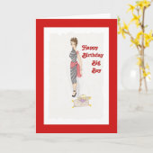 彼への誕生日ジーニーカード カード (黄色い花)