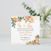 彼または彼女がオレンジの小さなかわいこちゃんを明かす 招待状 (スタンド正面)