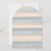 彼または彼女がクマの埃っぽい青いピンクを明かす 招待状 (裏面)