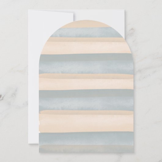 彼または彼女がクマの埃っぽい青いピンクを明かす 招待状 (裏面)