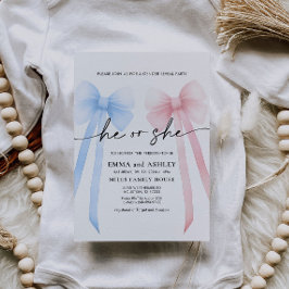 彼または彼女がジェンダーの明かす招待状 招待状