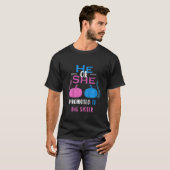 彼または彼女が姉のジェンダーに昇進した子供たち Tシャツ (正面フル)