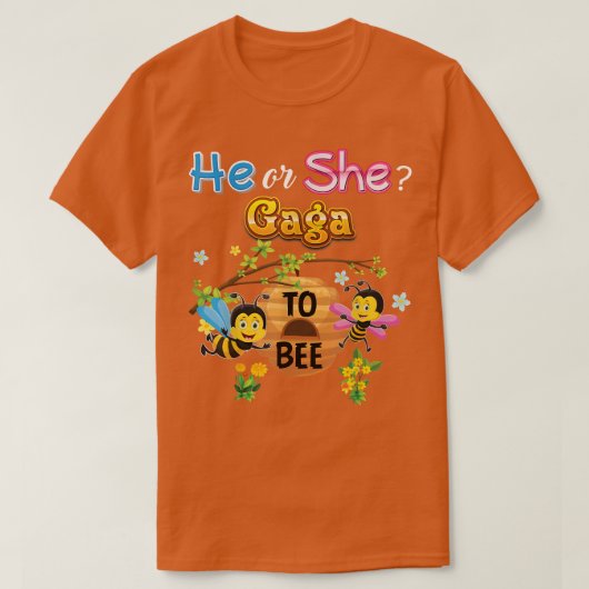 彼または彼女が性別になるガガ明らかにベビー母 Tシャツ (デザイン正面)
