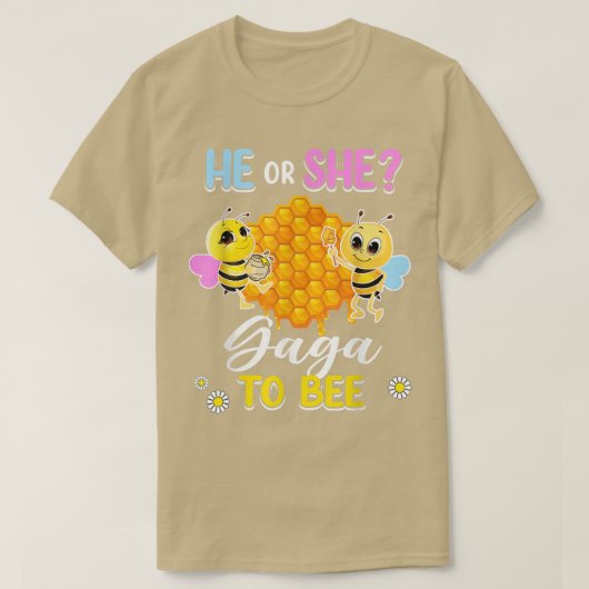 彼または彼女が赤ちゃんシャワーPaを明らかにするためにガガ Tシャツ (デザイン正面)