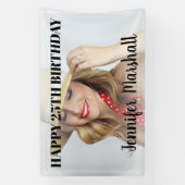 彼または彼女のために |フォト誕生日バナー 横断幕 (縦)