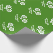 彼または彼女のためのカスタムなpadelのテニスの包装紙 ラッピングペーパー (角)