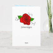 彼または彼女のためのバレンタインデー カード (裏面)