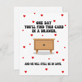 彼または彼女のためのロマンチックなバレンタインデーのカード シーズンカード (正面/裏面)