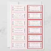 彼または彼女のためのロマンチックな愛のクーポンのバンドル 招待状 (正面)