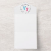 彼または彼女のジェンダーは彼または彼女が何であるか明らかにする オールインワン招待状 (内側)