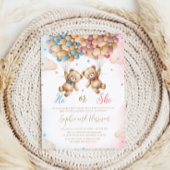 彼または彼女のテディは性別を明かす 招待状