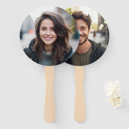 彼または彼女のブライダルシャワーゲーム,花嫁または花婿ゲーム ハンドファン (正面&裏面)