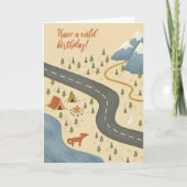 彼または彼女の冒険者のための誕生日カード カード (正面)