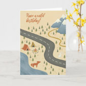 彼または彼女の冒険者のための誕生日カード カード (黄色い花)