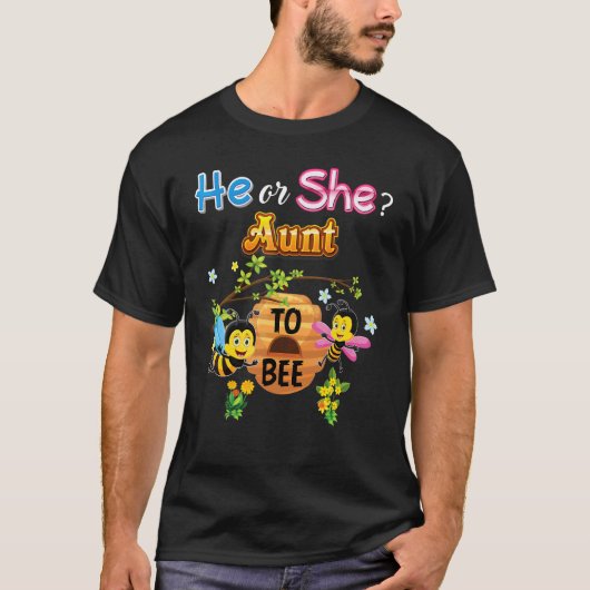 彼または彼女の叔母は性別を明らかにするベビー母 Tシャツ (正面)