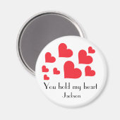 彼または彼女の名前をカスタムするのためのバレンタインデーの贈り物 マグネット (正面/裏面)