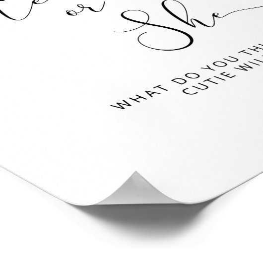 彼または彼女の小さなかわいこちゃん性が明かす ポスター (角)