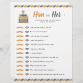 彼または彼女の旅行テーマシャワーゲーム (正面/裏面)