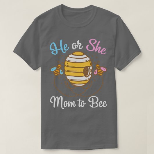彼または彼女の母は女性の性別をepectingママ tシャツ (デザイン正面)