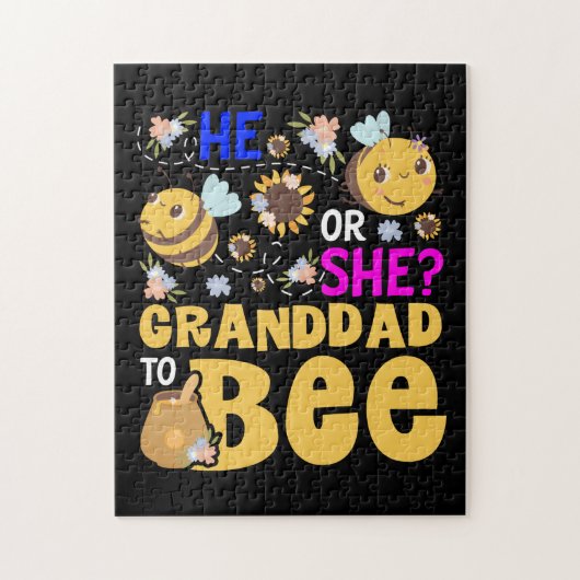 彼または彼女の祖父Bee性別のベビー明かす ジグソーパズル (縦)