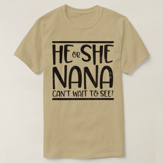 彼または彼女はデザインNanaジェンダーRevを見るのを待つことができない Tシャツ (デザイン正面)