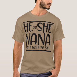 彼または彼女はデザインNanaジェンダーRevを見るのを待つことができない Tシャツ