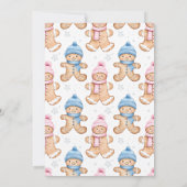 彼または彼女は何がベーキングジンジャーブレッド性別を明らかにする 招待状 (裏面)