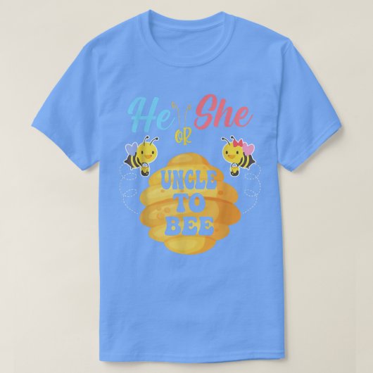 彼または彼女は叔父は、それがジェンダーのRevになるであろうことを Tシャツ (デザイン正面)